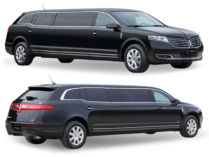 Boston Chauffeur's black and white stretch limos for weddings and other chauffeured events.